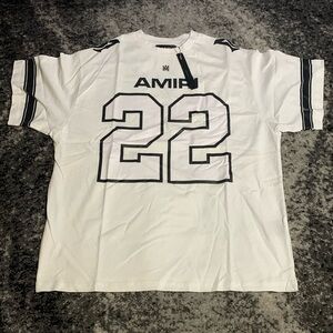 Amiri 22 Jersey White & Black T-Shirt Men’s Size Large